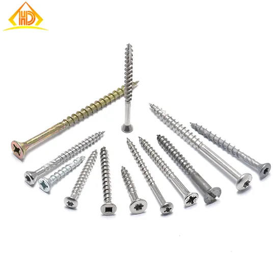 Viti industriali antiruggine SS304 SS316 A2 A4 in acciaio inossidabile con testa a tromba Pozidriv in legno